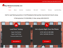 Tablet Screenshot of bayhillenvironmental.com